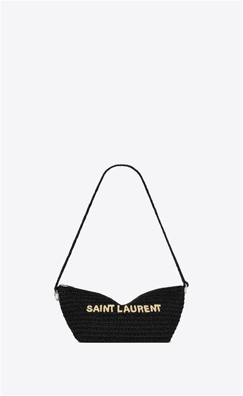 bandolera ysl|LE RAFIA CROSSBODY BAG .